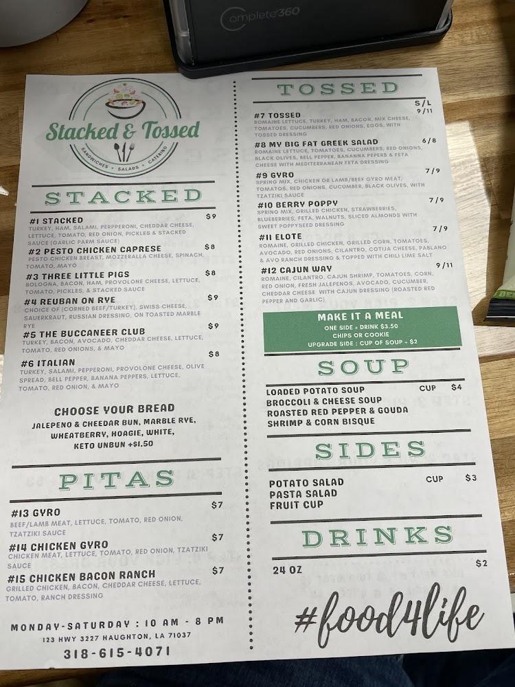 Stacked and Tossed Menu image 2