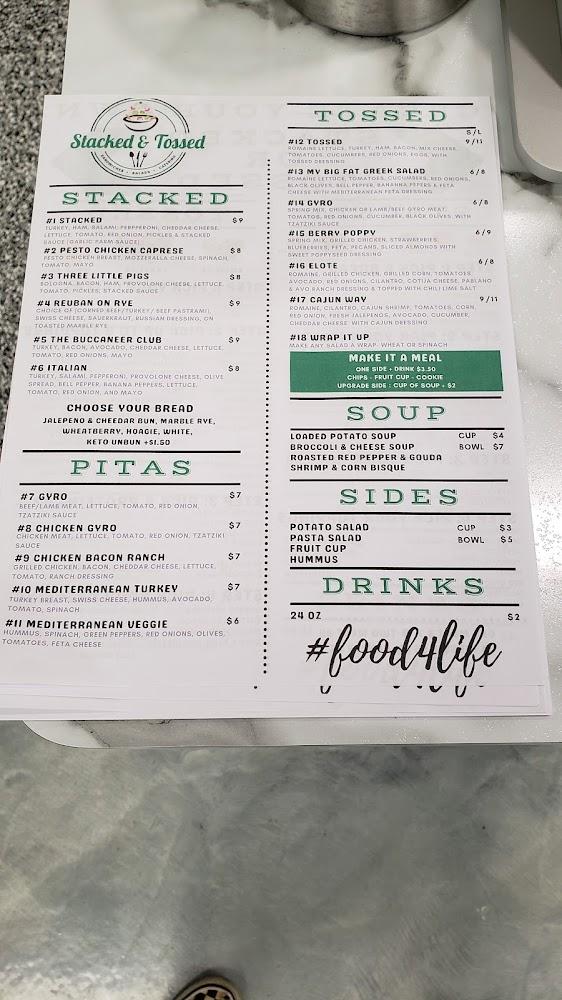 Stacked and Tossed Menu image 3