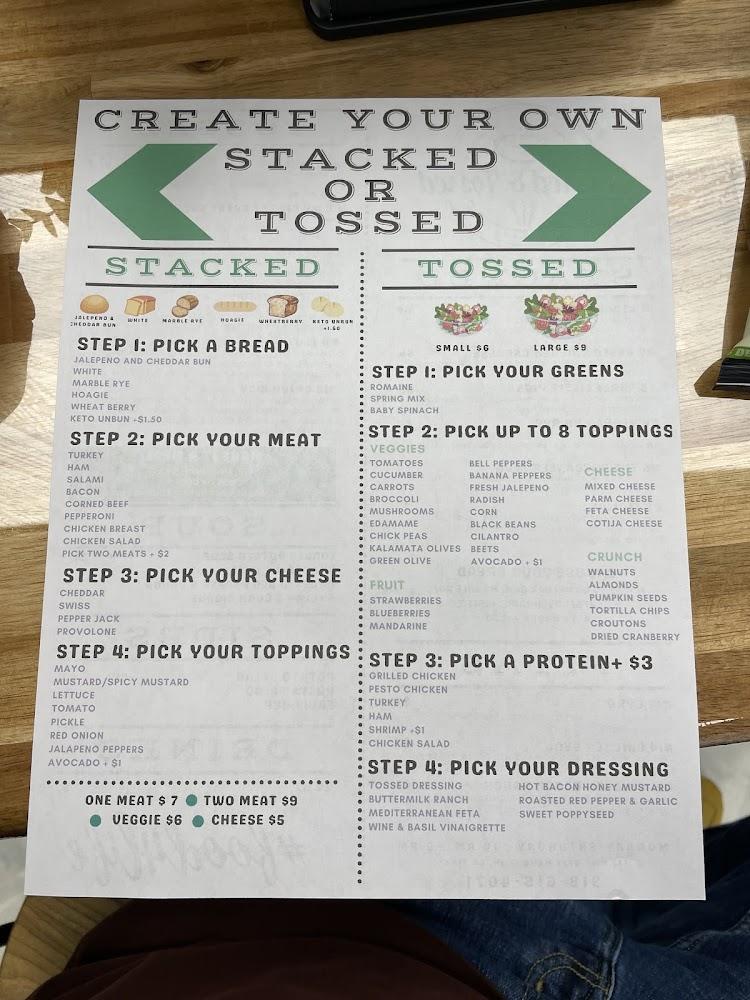 Stacked and Tossed Menu image 4
